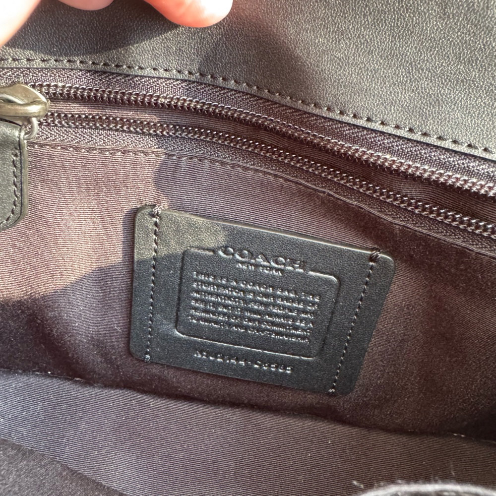 Coach Black and Brown Crossbody Bag - Picture 9 of 16